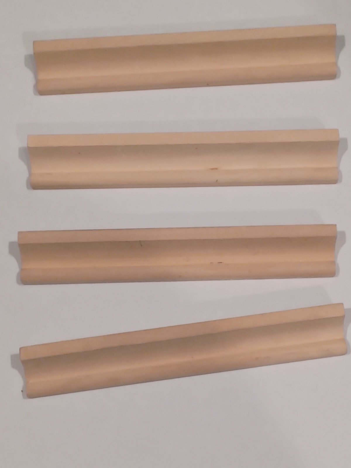 SCRABBLE Set of 4 Wood Tile Racks Letter Holders Genuine OEM Game Parts ...