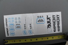 686 Snowboards Clear Blue Black OG Ski SNB7a Vintage Snowboarding STICKER Sheet