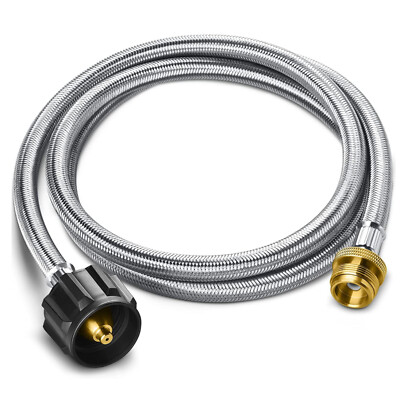 #ad 5Ft Propane Tank Adapter Hose 1lb to 20lb Converter for QCC1 Type1 LP Gas Grill $16.59