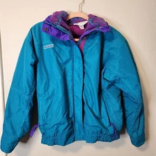 Vintage Columbia 90s Bugaboo Coat Womens Medium Fleece Lined Jacket Retro