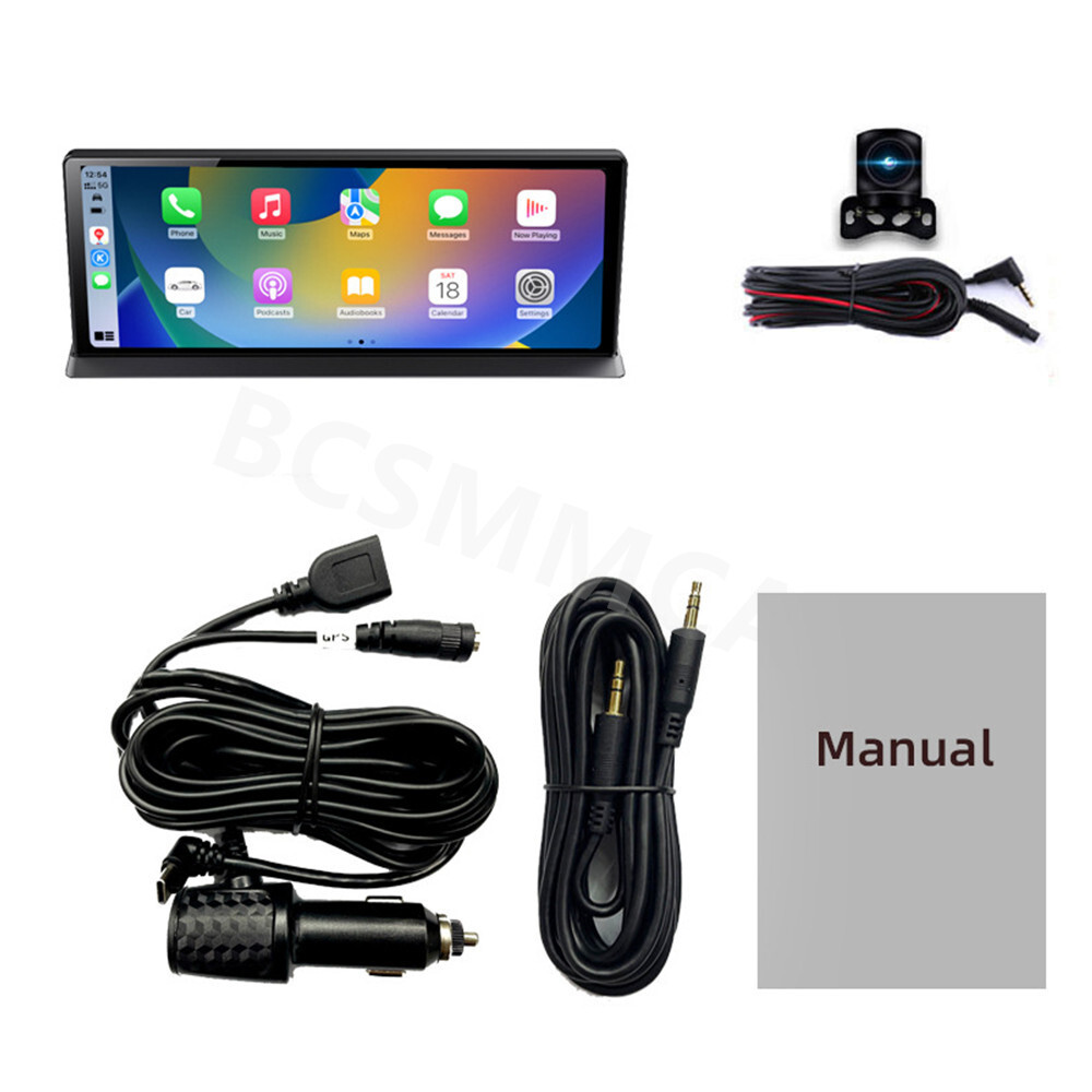 1080P Car Dual Lens Dash Cam Carplay Front/Rear Video Recorder Camera G-sensor