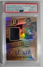PSA 9/10 Auto 2018 Panini Gold Standard /10 Deshaun Watson Cleveland Browns