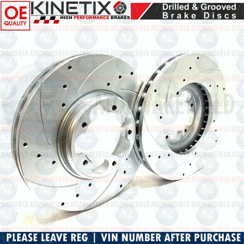 FOR FORD TRANSIT 2012- FRONT REAR DRILLED GROOVED SPORTS BRAKE DISCS PADS 288mm - Picture 6 of 8