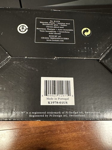 NEW Bodum French Press Kenya Coffee Maker Set Travel Press Mug K1978-01US - Bild 5 von 5