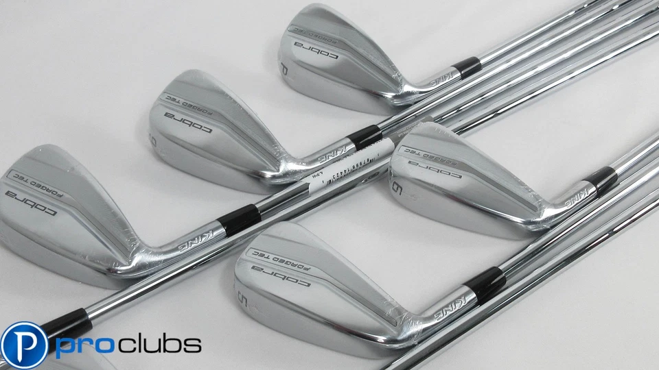 NEW Left Handed COBRA '2022 KING FORGED TEC IRONS 4-PW STEEL REGULAR #413415 - Image 3 of 4