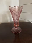 Fenton Limited Edition 95th Anniversary Pink Rose Vase Daffodils