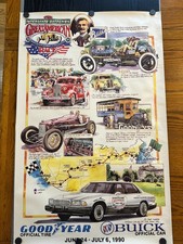 Poster Interstate Batteries Great American Race Buick Classic to Disneyland 1990