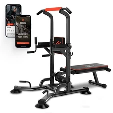 SQUATZ Pull-Up Workout Station for Home Gym Strength Training