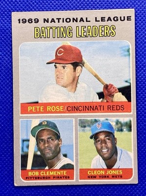 1970 Topps NL Batting Leaders Pete Rose/Roberto Clemente  #61  VG-VGEX   RC883