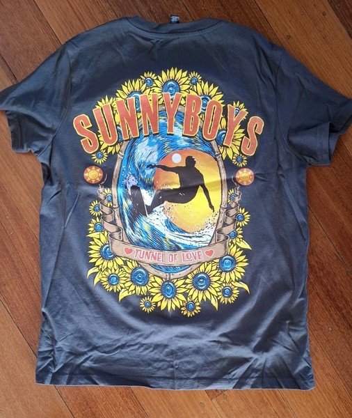 Sunnyboys T-shirt Top Australian Band Pop Rock Surf Ladies Sz. S