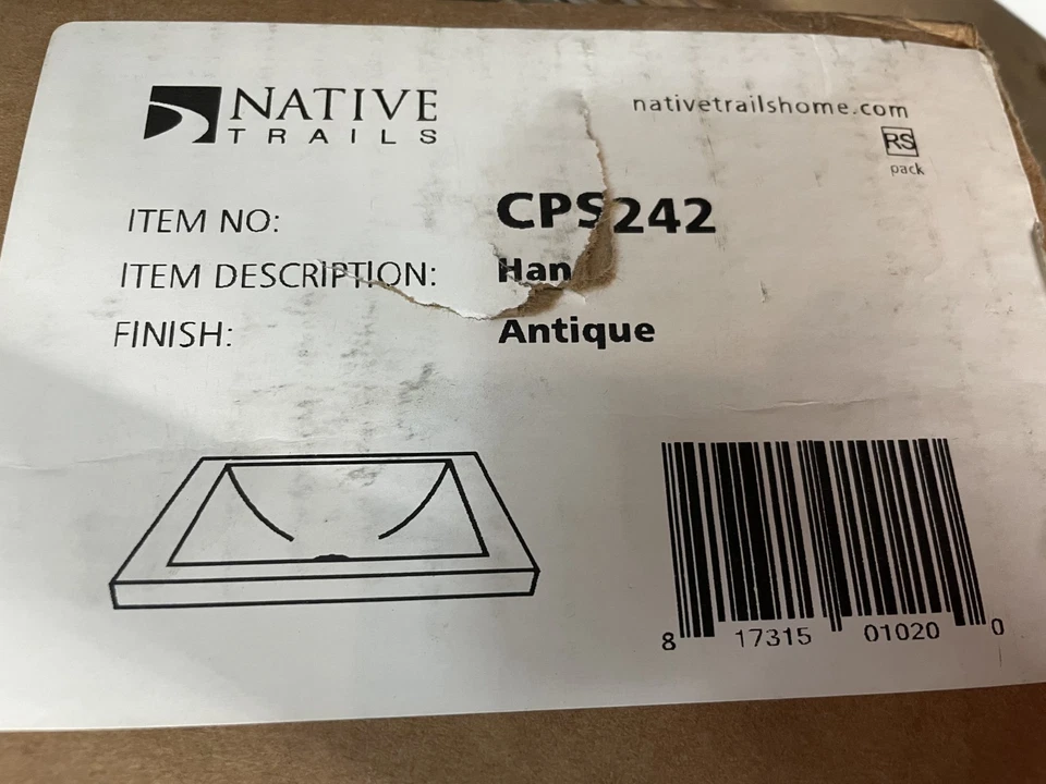 Fregadero de baño Native Trails CPS242 Hana Drop In, cobre antiguo Foto 2 de 2