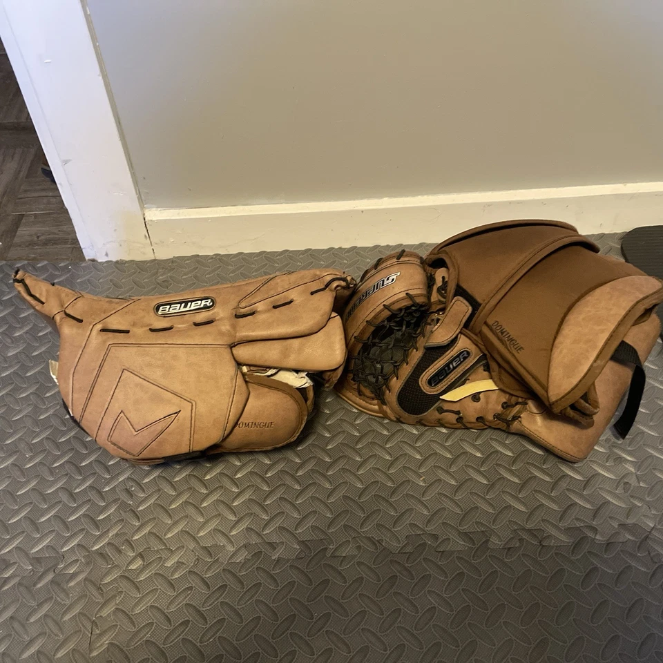 Domingue PRO RETURN - Bauer Supreme One100 Pro Full Right Goalie Glove & Blocker - Image 2 of 4