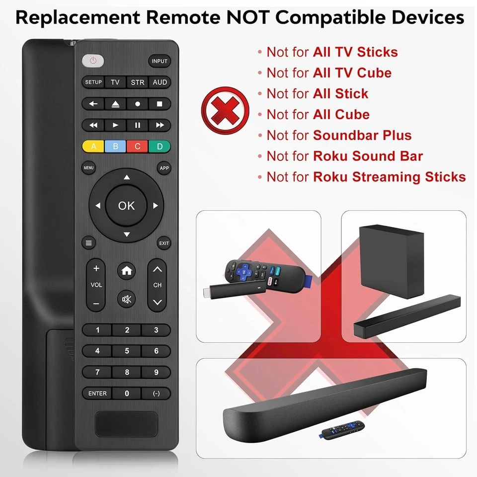 Universal TV Remote Control for Samsung,Hisense,LG,TCL,Philips,Sony,Insignia,Tos - Image 2 of 4