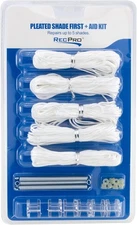 RV Pleated Shade Repair Kit | Day Night Window Shade Restringing Kit (White)