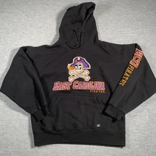 East Carolina Pirates Hoodie Mens Medium NCAA Football Sweatshirt J America