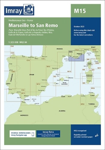 M15 Marseille to San Remo by  Imray M Series - 9781786795281