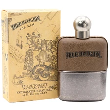 TRUE RELIGION by Christian Audigier 3.3 / 3.4 oz EDT Cologne For Men New in Box
