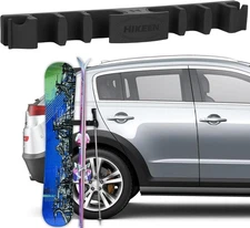Magnetic Ski & Snowboard Vehicle Mount, Ski Snowboard and Ski Pole Rack for Car