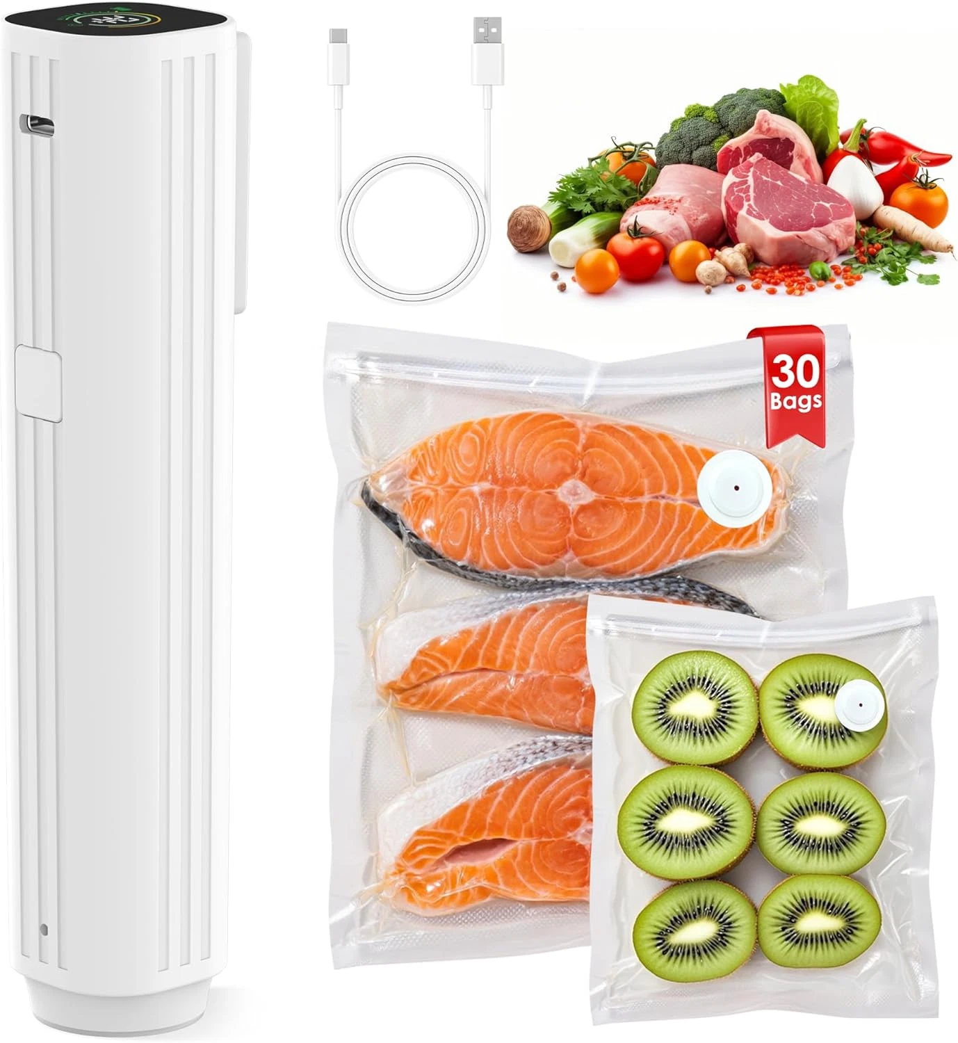 Vacuum Sealer,Food Saver Vacuum Sealer Machine,Ultimate Suction Power,Compact De
Opens in a new wind