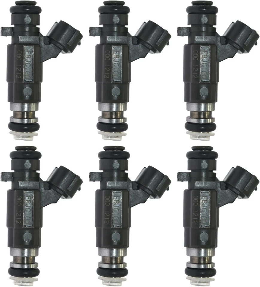 Nuevos inyectores de combustible OEM 6X para Nissan 350Z Infiniti I30 G35 QX4 2000-04 3,5 L Foto 3 de 4