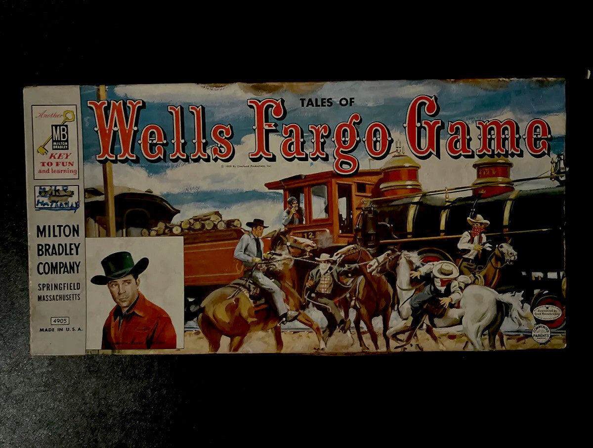 絵画 want to play Vintage 1959 Tales Of Wells Fargo Board Game *Complete* | eBay