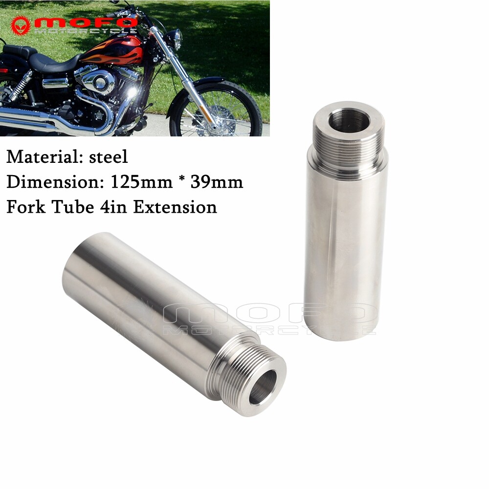 40mm Fork Tube 4in Extension For Harley Dyna Glide Sportster XL
