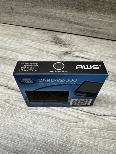 AWS-1KG Digitalwaage schwarz CARD-V2-600 - Bild 3 von 4