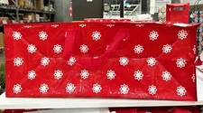 Ikea VINTERFINT Storage bag christmas shopping, red 13 ¾x28 ¾x11 ¾ " 20 gallons