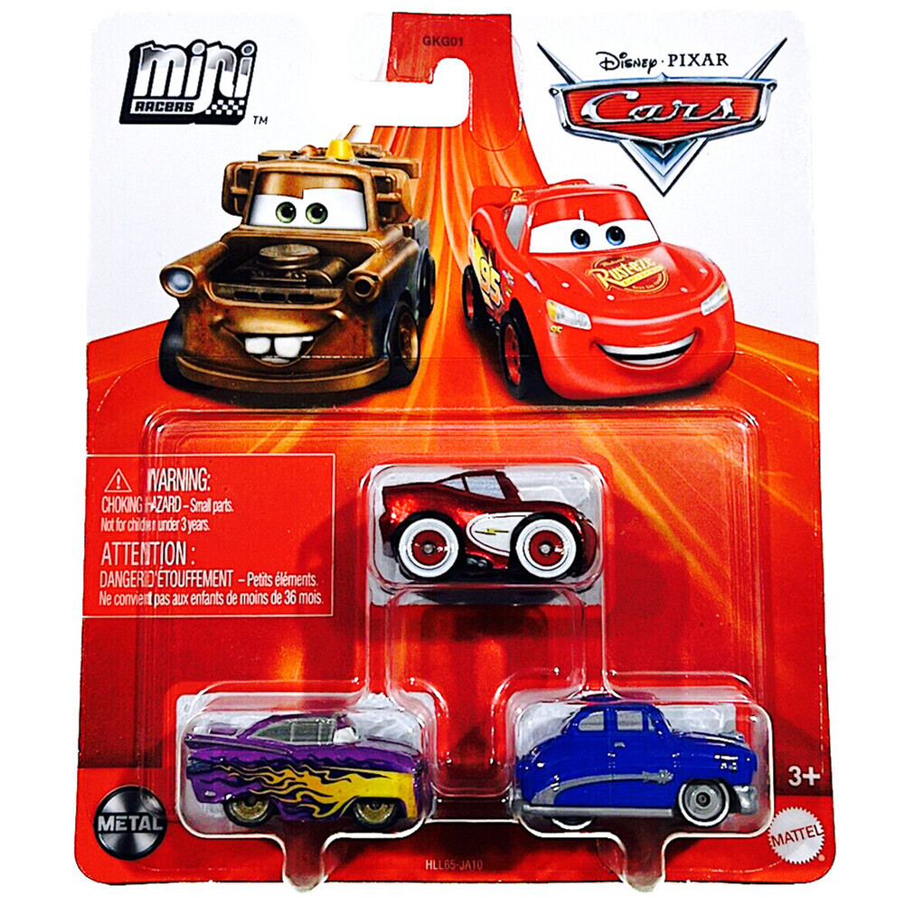 Disney Cars Mini Racers 3 Pack Purple Ramone Cruisin McQueen