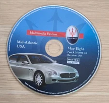 MASERATI NAVIGATION GPS DVD CD DISK 8 MID ATLANTIC USA 20180138 1/05