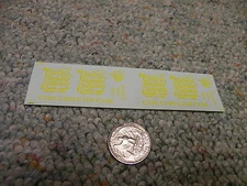 Herald King decals HO Valley Railroad Company yellow     XX290