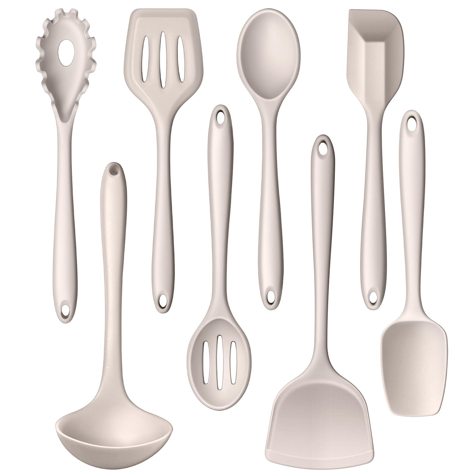 8Pcs Kitchen Cooking Utensils Set, Silicone Cooking Utensil Set, Heat Resista...