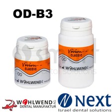 Dental lab ceramic porcelain Vision classic Wohlwend opaque dentin 20/50 gr B3