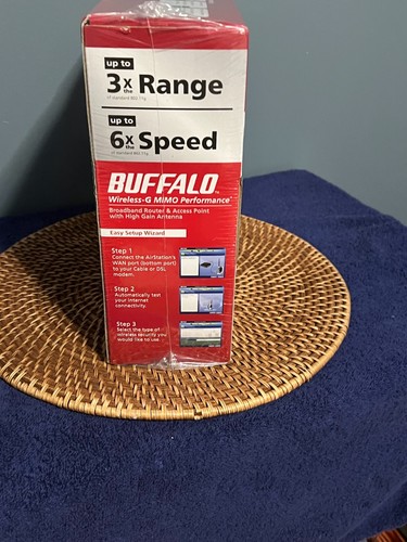 BUFFALO WHR-HP-G54 WIRELESS ROUTER BROADBAND 125MBS 4 PORT - Picture 4 of 5