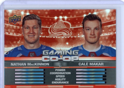 2024-25 Upper Deck Nathan MacKinnon Cale Makar Gaming Co-Op Col. Avalanche CGO-8