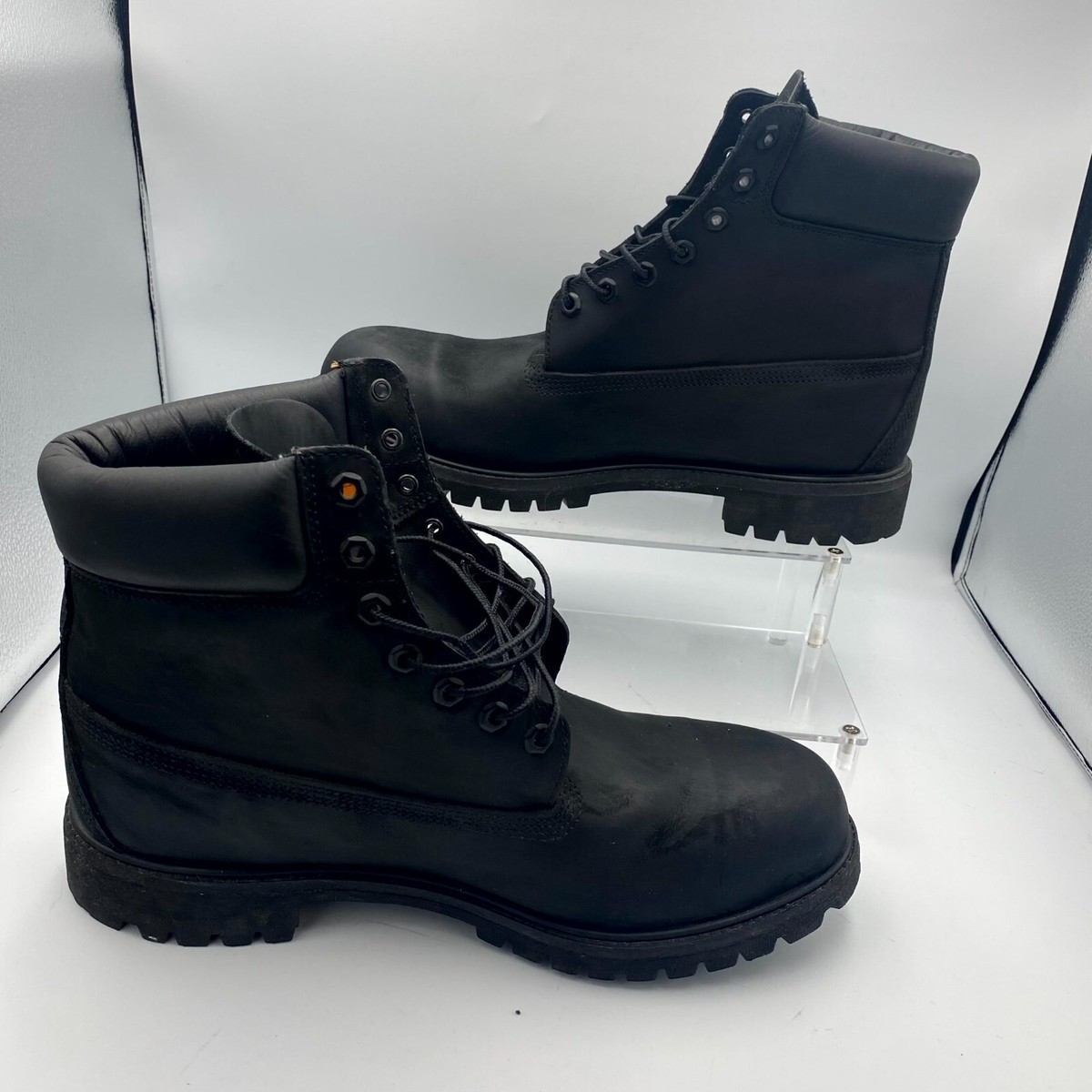 【極美品】Timberland 6inch PREMIUM BOOT 10073 Men's Timberland 6” Inch CLASSIC Premium BOOTS 10073 BLACK