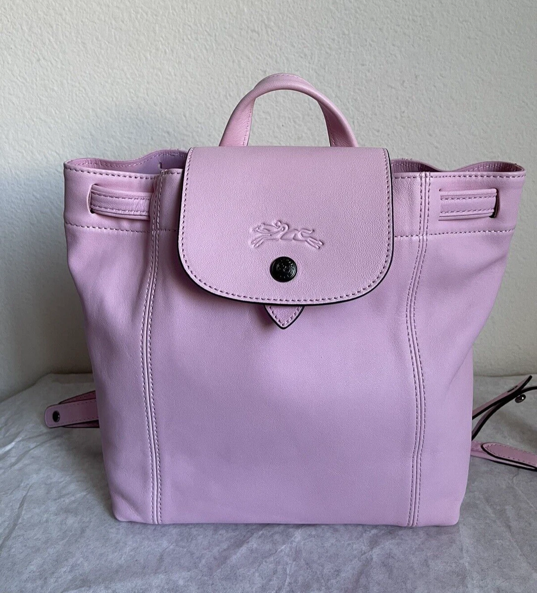 Longchamp Le Pliage Cuir XS Light Pink New Unused