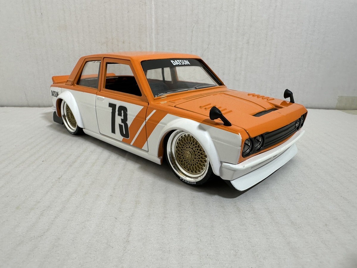 JADA JDM TUNERS 1973 DATSUN 510 ORANGE 1:24 DIECAST MODEL JADA JDM TUNERS 1973 DATSUN 510 ORANGE 1:24 DIECAST MODEL