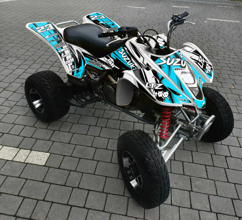 compatible Graphics LTZ 400 Suzuki Decals Kit quad Stickers 2003 to 2008 SL-R3C - Picture 2 of 2