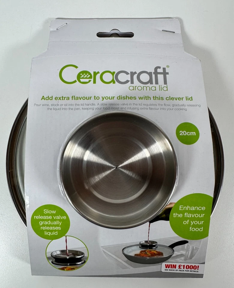 JML 20cm Aroma Lid for Ceracraft Regis Stone Saucepans and Frying Pans
