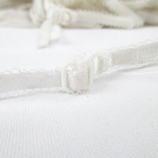 Perial Co White with Design 12 pairs Stretchable Adjustable Bra Strap 1/4" Wide