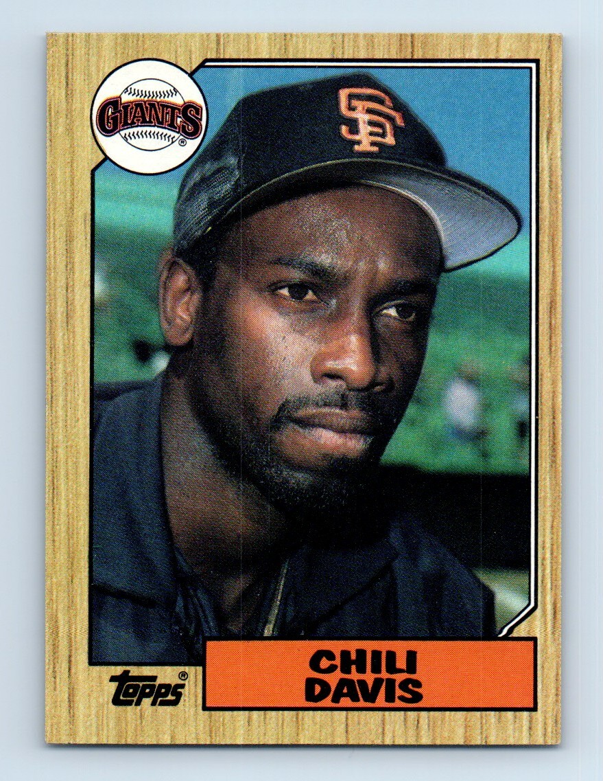 1987 Topps Chili Davis San Francisco Giants 672 eBay
