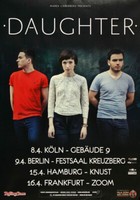 Daughter - Human, Tour 2013 | Konzertplakat | Poster