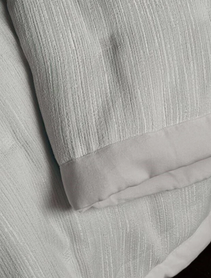 DONNA KARAN Radiance Full / Queen Silver Grey Metallic Quilt $440 New, Defect - Image 2 of 4