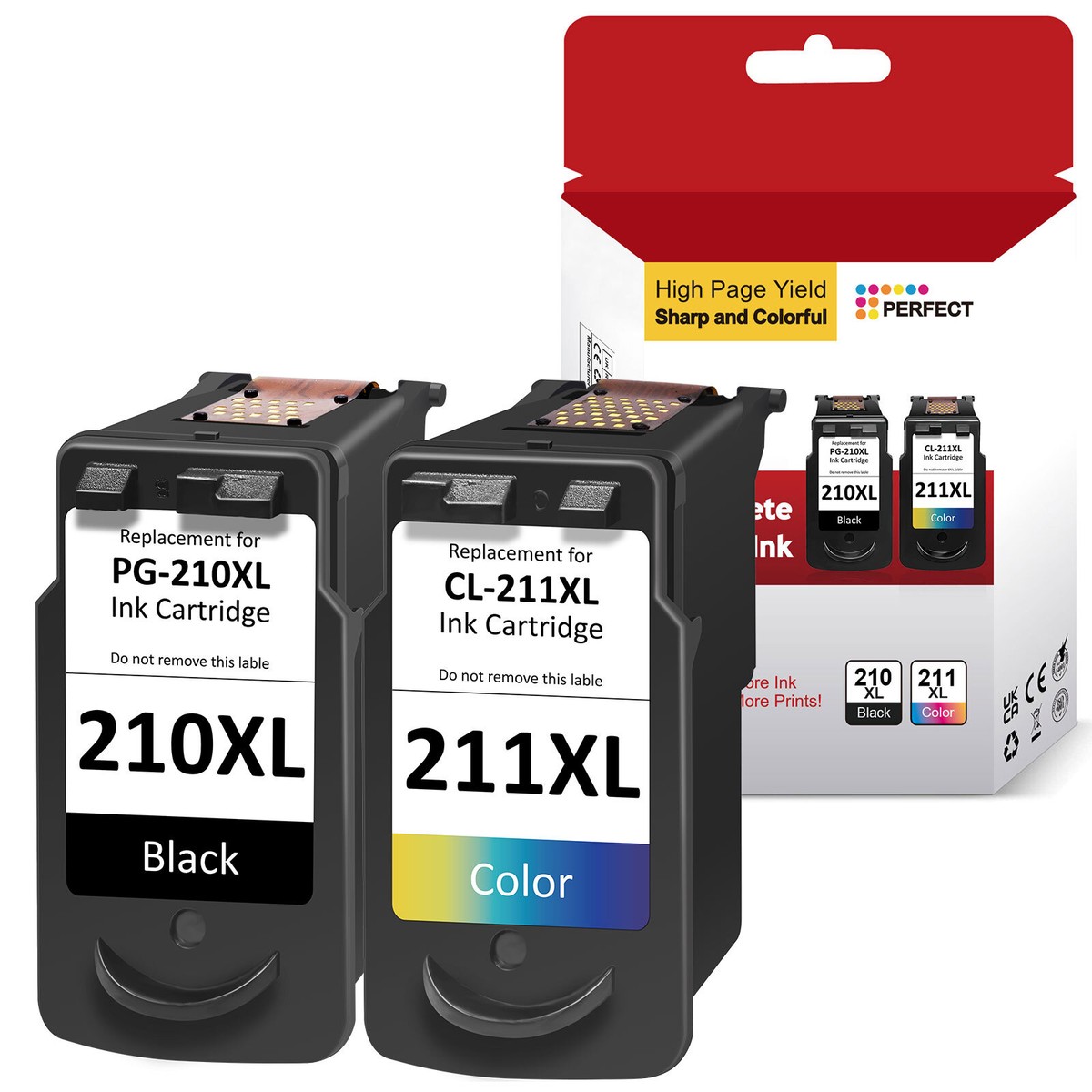 Ink Cartridge compatible with Canon PG-210XL CL-211XL PIXMA MP280 480 490 495