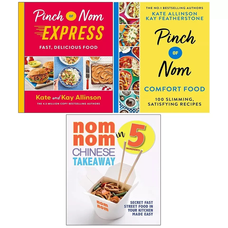 Pinch of Nom Express (HB),Comfort Food Allinson (HB),Nom Nom Chinese 3 Books Set