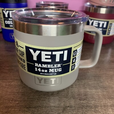 Fast Yeti YETI Rambler 14 oz Mug - Sharptail Taupe Nwt ships Fast! | eBay