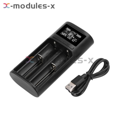 smart vape battery charger 18650 21700 Li-ion LCD Digital Display Charger Universal If the battery is Four Pack Flavor:Sour Fcucking Fab Buy ∆8 Disposables Vapes