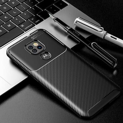 Für Motorola Moto E7 G9 Power Play Plus Hülle Kohlefaser Stoßfest Handy Cover