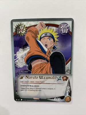 Naruto Uzumaki #061 Naruto CCG TCG Bandai Foil Name LP | eBay
